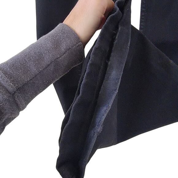 Hudson Jeans Hudson Y2K Low Rise Dark Black Flap Button Pocket Slim Boot Size 26 - Picture 5 of 11